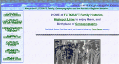 Desktop Screenshot of flitcraft.ancestryregister.com
