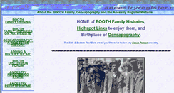 Desktop Screenshot of booth.ancestryregister.com