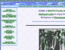Tablet Screenshot of booth.ancestryregister.com