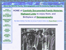 Tablet Screenshot of ancestryregister.com